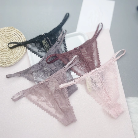 The Mystery of the Magic Box Sexy lace thong for women, low-waisted, see-through, thin, half-hip-hugging triangular T pants The Mystery of the Magic Box Sexy lace thong for women, low-waisted, see-through, thin, half-hip-hugging triangular T pants